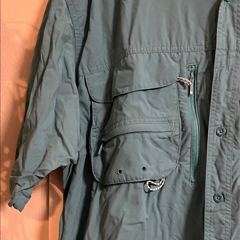 Cabela's Men's Blue Short Sleeve Shirt Jacket - Picture 4 of 6